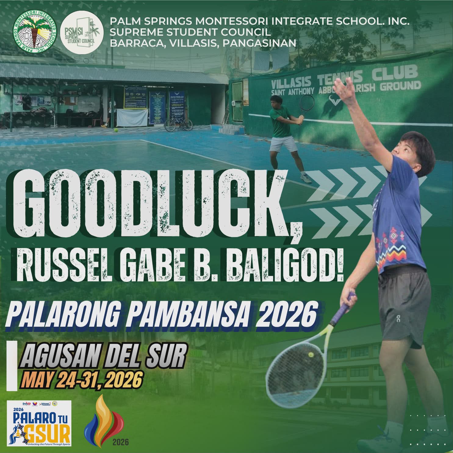 Off to AgSur! Baligod Set to Represent PSMISI in Palarong Pambansa 2026